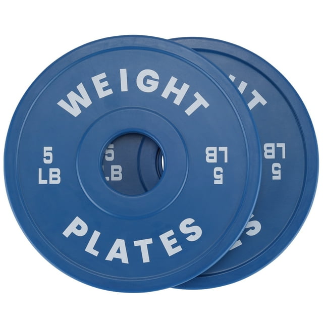 Fractional Weight Plates, 2 in Change Plates, Olympic Bumper Plates for Cross Training - Steel Insert - 1.25LB, 5LB Pairs
