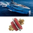 thumbnail image 1 of Battery  Post, Thru Panel Battery Terminal Connector Rustproof Wearproof Heavy Duty Brass  for Car RV Boat Yacht Red Positive,Black Negative, 1 of 7