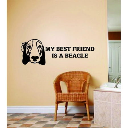 Custom Wall Decal My Best Friend Is A Beagle Dog Bedroom Home Decor Vinyl Wall Stickers 6 X