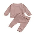 thumbnail image 3 of Baby Girls Clothes Short Sleeve Tops Drawstring Elastic Waist Shorts Outfits, 3 of 6
