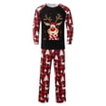 thumbnail image 6 of Family Christmas Pjs Sleepwear Set Letter Print Loungewear Pajamas Long Sleeve Top and Pants for Dad Home Wear Comfort 2 Piece Sets Black XXL, 6 of 7