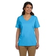 thumbnail image 1 of Hanes T-Shirt Col en V Coupe Décontractée pour Femmes ComfortSoft, Style 5780, 1 of 1