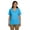 AQUATIC BLUE, variant on Womens 5.2 oz. ComfortSoft V-Neck Cotton T-Shirt 5780 (2 PACK)