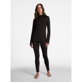 thumbnail image 2 of ClimateRight by Cuddl Duds Women's Warm Plush Warmth Mock Neck Base Layer Thermal Top, Sizes XS to 4X, 2 of 5