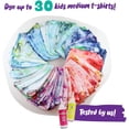thumbnail image 4 of Tie Dye Kit for Kids & Adults - 12 Large Tye Dye Bottles with Tie Dye Powder, Soda Ash, Gloves - Non-Toxic Tyedyedye Kit - Decorating Dye for Clothes, 4 of 7