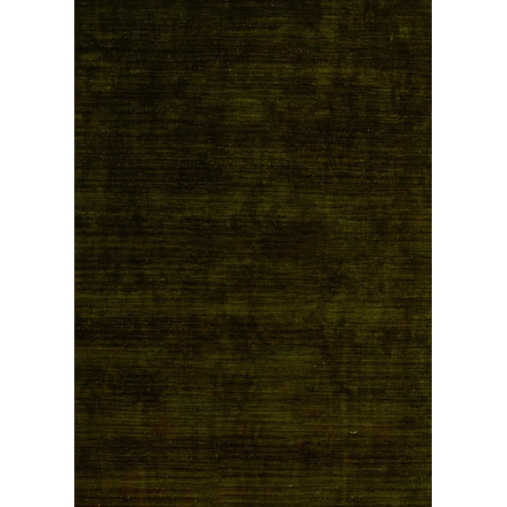 Ahgly Company Indoor Rectangle Abstract Yellow Modern Area Rugs, 5' x 7'