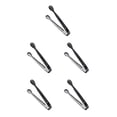 thumbnail image 2 of Shengyu Sugar Tong Portable Reusable Washable Solid Color Ice-cube Picker Indoor Kitchen Restaurant Food Serving Tool Clip Black 5Set, 2 of 6