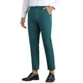 thumbnail image 4 of INSPIRE CHIC Business Dress Pant for Men's Zipper Closure Flat Front Formal Solid Color Straight Trousers, 4 of 6