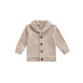 thumbnail image 1 of TheFound Babies Solid Color Coat, Long Sleeve Button-down Knitted Cardigan, 1 of 9
