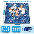 thumbnail image 3 of Extra Large Picnic Blankets Waterproof Foldable (60 "x 80") Beach Blanket Waterproof Sandproof,3-Layer Thicking Mat Outdoor Packable Camping Blanket, 3 of 6