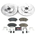 thumbnail image 3 of PowerStop Front Z23 Evolution Sport Carbon-Fiber Ceramic Brake Pad and Drilled & Slotted Rotor Kit Fits: SCION TOYOTA Select Models K7700, 3 of 10