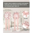thumbnail image 3 of Satin Bonnet for Sleeping, Double Layer Hair Bonnet with Elastic Tie Band, Soft Night Cap for Curly and Straight Hair(Peach pink Cherry), 3 of 13