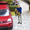 thumbnail image 1 of 1:64 DIORAMA PINTADO MUJER HOMBRE de ENTRENAMIENTO ENTRENAMIENTO de FUNDAMIENTO de DISPOSICIONES de DISPOSICIONES D mira bolso hombre azul Hugo Figuras de muñecas en miniatura, 1 of 9