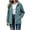 #05 Light Blue, variant on Women's Hooded Drawstring Windrunner, Casual Lightweight Raincoat, Outdoor Sporty Jacket with Exterior Pocket for Casual Outdoor Rainy Days, Light Blue M