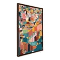 thumbnail image 2 of Kate and Laurel Sylvie Sunset Fiesta Framed Canvas Wall Art by Leah Nadeau, 23x33 Brown, Decorative Abstract Art Print for Wall, 2 of 8