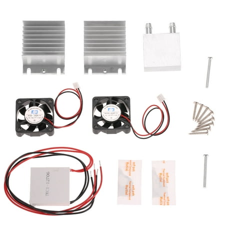 DIY Kit Thermoelectric Peltier Cooler Refrigeration Cooling System Heat Sink Conduction Module + 2 Fans + 2 (Best Gaming Cooling System)