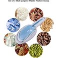 thumbnail image 3 of TUEUIO1，Set Of 3 Multi-purpose Plastic Kitchen Scoops For Canisters, Ice Scoop, Flour Scoop, Measuring Scoops Set 3 Sizes - Snngv, 3 of 5