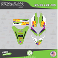 thumbnail image 4 of Kalair GFX Graphics Kit for Kawasaki KX85 (2014-2021) Throwback Series, 4 of 5