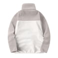 thumbnail image 4 of LEAVINGSUO Men's Zip-up Cardigan Sweatshirt Solid Color Long Sleeved Stand Up Collar Pocket Warm Jacket Gray XL, 4 of 7