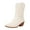 Beige, variant on Western Cowboy Boots for Women Classic Retro Embroidered Chunky Heel Knee High Wide Calf Pull on Cowgirl Boots