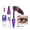 PurpleB, variant on HYLLai 5D Fiber Mascara, Waterproof Volumizing & Lengthening for Clump-Free Lashes, 15g (Black)