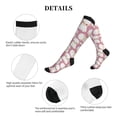 thumbnail image 5 of Lsque Cartoon Sheep Pattern Sport Compression Socks for Men & Women 15-20 mmHg Knee High Nurse Pregnant Running Medical and Travel Athletic, 5 of 6