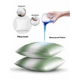 thumbnail image 5 of Waterproof Outdoor Throw Pillows with Inserts 12"x20" Set of 2,Sage Green White Ombre Soft Decorative Pillowcases for Bedroom,Modern Abstract Art Farmhouse Gradient Pillow Covers for Sofa Living Room, 5 of 8