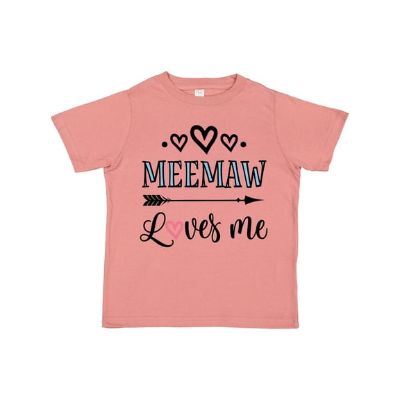 Inktastic My Meemaw Loves Me Girls Girls Toddler T-Shirt