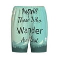 thumbnail image 4 of Gaeub Not All Those Who Wander Are Lost1 Printed Men's Short Pajama Pants, Lightweight Lounge & Sleep Bottoms Keep You Cool - XX-Large, 4 of 9
