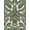 Green Gold, Pattern 1, variant on ODIKA 8'x10' Washable Area Rug Durable, Non-Slip Botanical Tropical With Symmetrical Foliage Border Palm Leaf Refined Structured for Living Room, Under Sectional, Family