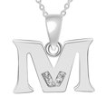 thumbnail image 2 of SDJMa White Gold Plated Cubic Zirconia Initial Necklace, Letter Dainty Necklaces Jewelry Gifts for Girlfriend Women, 2 of 7