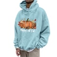 thumbnail image 2 of Lilgiuy Men's Hoodie Letter Printed Pullover Long-sleeved Top Hooded Sweatshirts for School College Library, 2 of 5