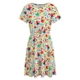 thumbnail image 4 of Candy Pattern - White Women's Dress Short Sleeve Summer Sundress Summer Women Clothes, 4 of 7