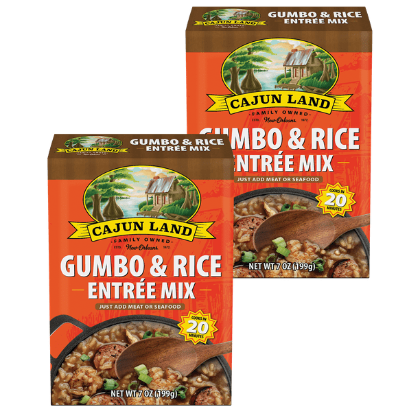 Cajun Land Gumbo & Rice Mix 7 oz Pack of 2