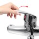 thumbnail image 5 of Grifo de lavabo de cobre para montaje en pared, mezclador de agua fría y caliente con doble caño, para baño, ducha y cocina., 5 of 6