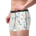 thumbnail image 2 of Yiaed Tulips Flowers Print Men's Soft Cotton Boxer Shorts Breathable Boxers Underwear Moisture-Wicking Underwear Stretch Boxer Briefs for Man-Large, 2 of 5