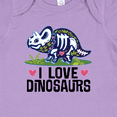 thumbnail image 4 of Inktastic Girl Dinosaur I Love Dinosaurs Girls Baby Bodysuit, 4 of 5