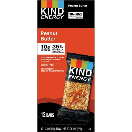 KIND Energy Bars - Gluten-free Individually Wrapped - Peanut Butter - 12 / Box