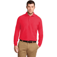 thumbnail image 3 of Zfeel Men's Short Sleeve Polo Shirt Breathable T-Shirt 60Cotton/40Polyester Polo collar Three-Button Shirt, Cherry Red 3XL, 3 of 5