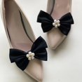 thumbnail image 3 of Osdhezcn Handmade Bowknot Shoe Buckle with Pearls Shoe Clip Wedding Shoe Decoration Charms DIY Crafts Findings Accessory, 3 of 8
