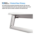 thumbnail image 5 of Nuk3y Solid Brass Mail Slot with Sleeve (Matte Black, 13" x 3.625"), 5 of 6