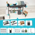 thumbnail image 5 of Litake Over Sink Dish Drying Rack, Adjustable Multifunctional Dish Drainer for Kitchen Storage Countertop Organization, 25.6-35.5in, 5 of 7