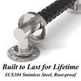 thumbnail image 5 of AmeriLuck 1-1/4 x 12in ADA Bath Safety Grab Bar with Anti-Slip Soft Grip, 500lbs Weight Support, Stainless Steel, Brushed Nickel, 5 of 9