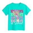 thumbnail image 4 of Tkrady Toddler Girls New Letters Printed Round Neck Short Sleeve T Shirt Tops School Times Clothes, Sizes 1-14 Years, 4 of 5
