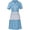 Blue, variant on Waitress The Musical Style Blue Waiter Maid Dress Uniform Outfit with Apron for Women