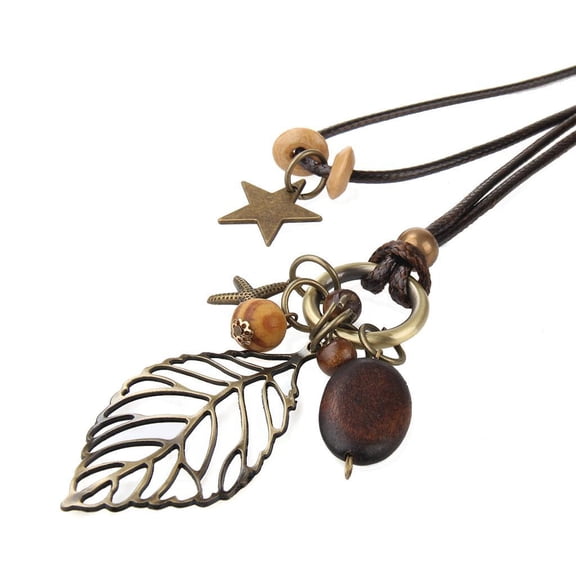 1 X Retro Pendant Necklace Long Neck Jewelry Chain Fashion Accessories