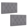thumbnail image 1 of Gymax Tête de Lit Rembourrée 2 Pcs pour Lit Simple avec Rembourrage en Tissu Hauteur Réglable, 1 of 10
