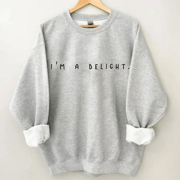 I'm A Delight Embroidered Sweatshirt