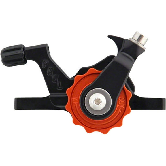 Paul Component Engineering Klamper Disc Caliper, Short Pull, Black with Orange