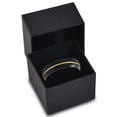 thumbnail image 3 of P. Manoukian Tungsten Wedding Band Ring 4mm for Men Women Black & 18K Yellow Gold Plated Center Line Dome Brushed Polished Lifetime Guarantee Size 11.5, 3 of 4